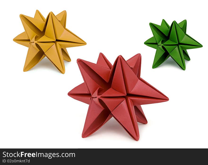 Three Star Shaped Origami