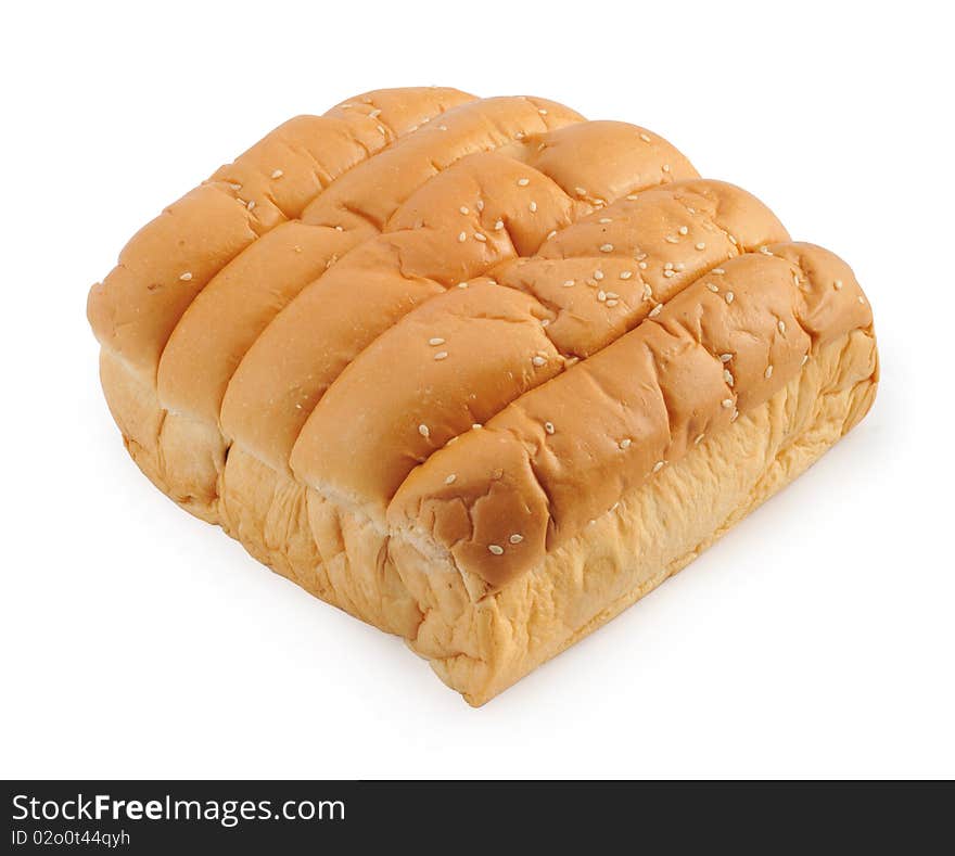 Bread isolated in white background