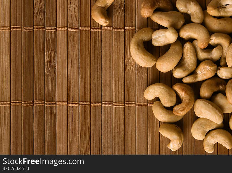 Background made of delicious nuts