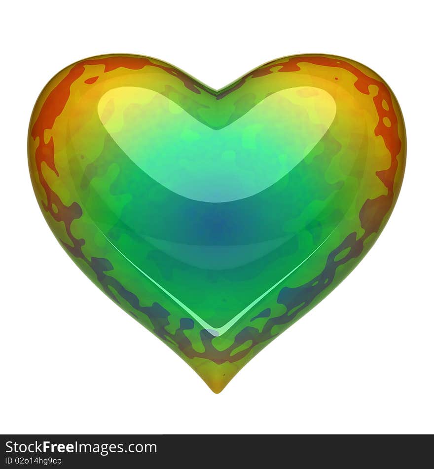 Heart - colour background