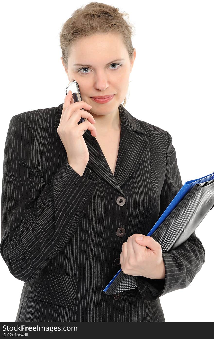 Businesswoman with phone