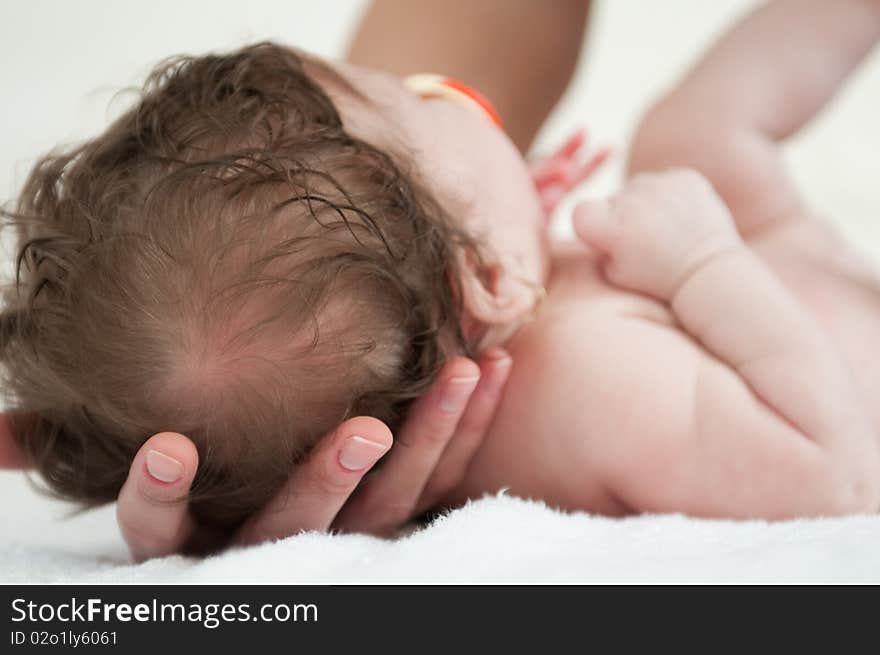 Photo of a baby girl.