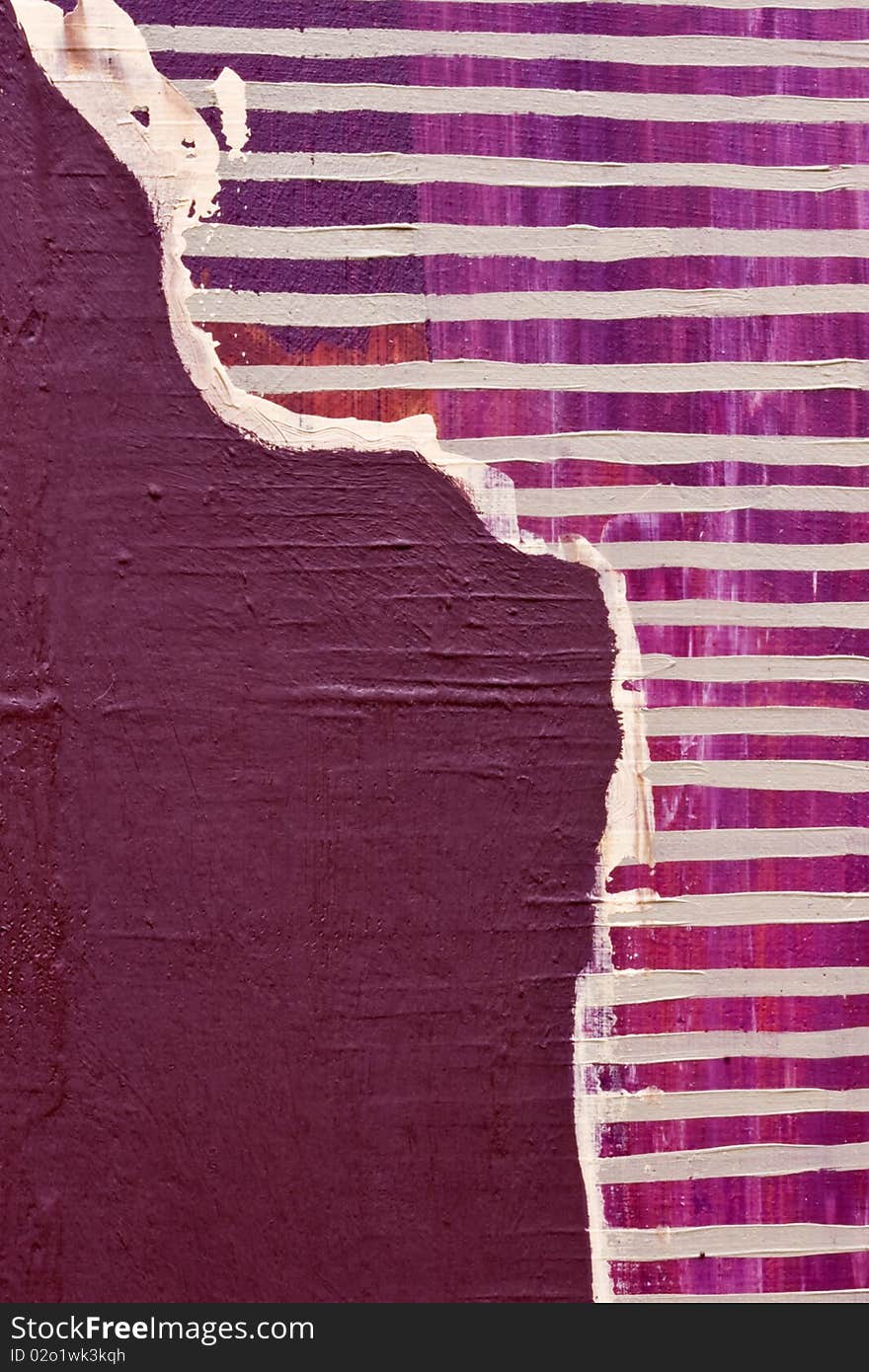 A background of a roughtly painted abstract painting in mauve and white. A background of a roughtly painted abstract painting in mauve and white