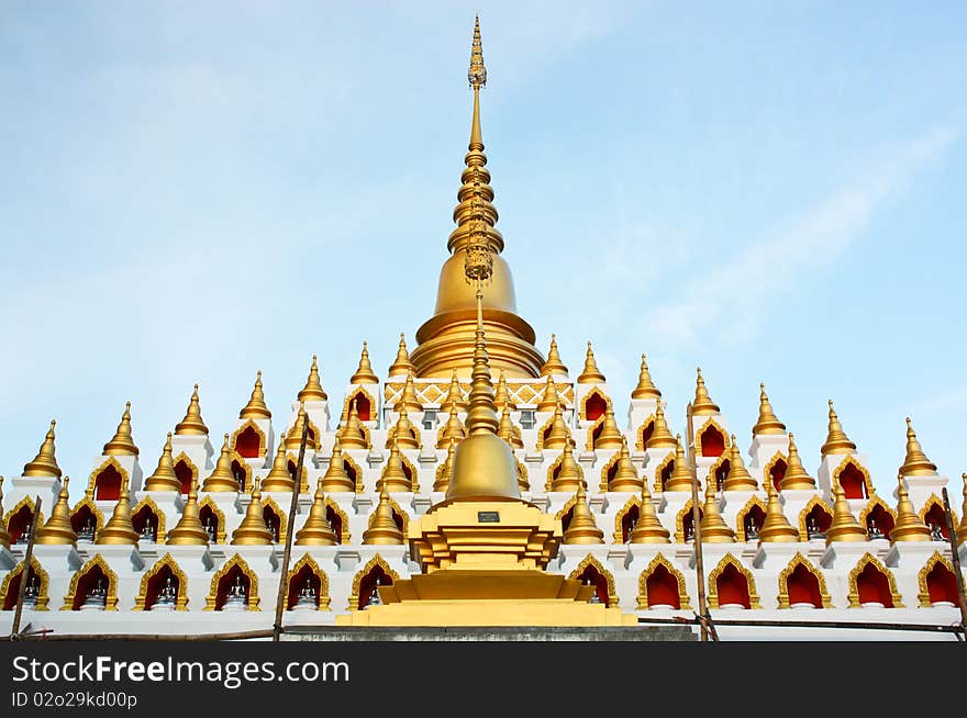 The golden pagoda from Thailand. The golden pagoda from Thailand