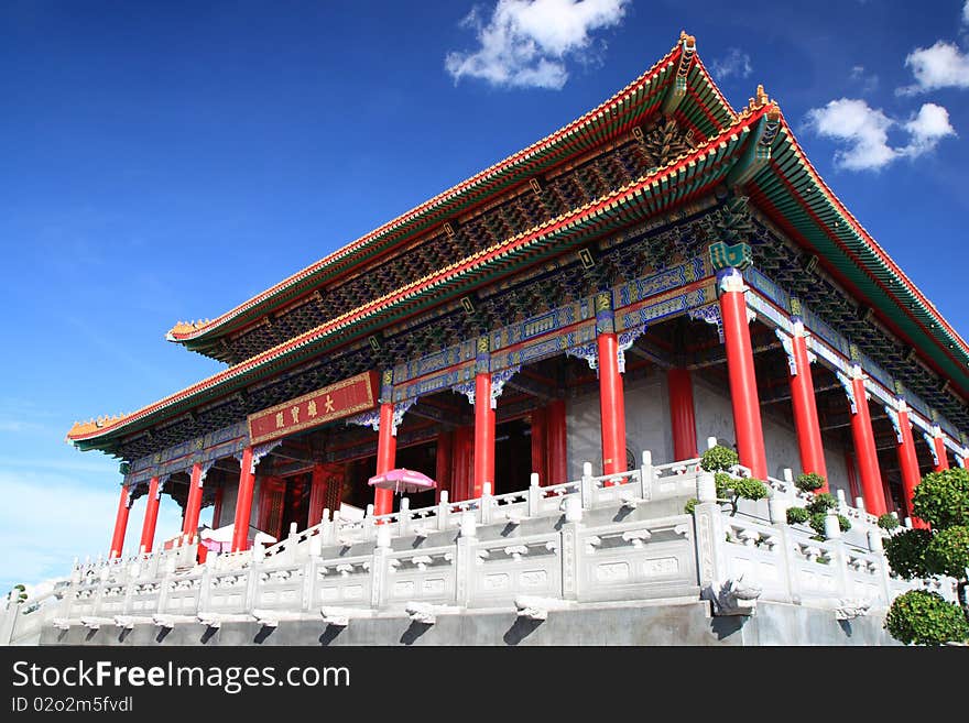 Mahayana Temple in Bang Bua Thong Thailand