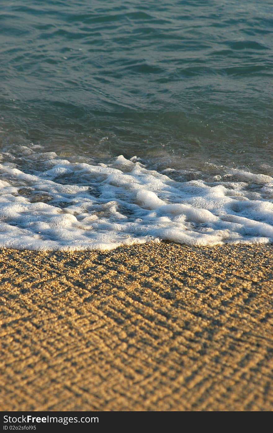 Vacation image of waves on a tropical beach. Vacation image of waves on a tropical beach