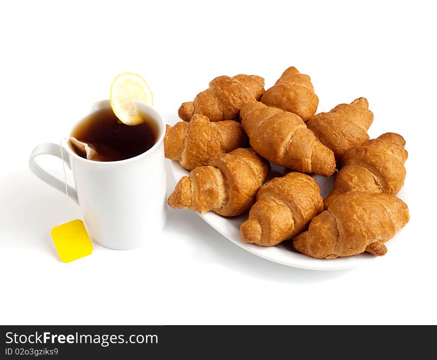 Croissants and tea