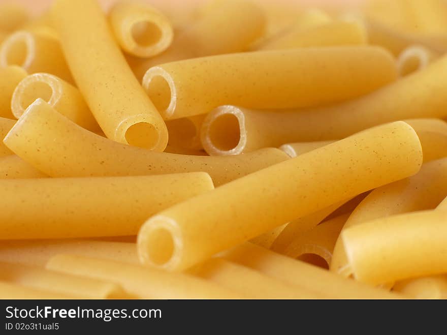 Close up of macaroni to show texture