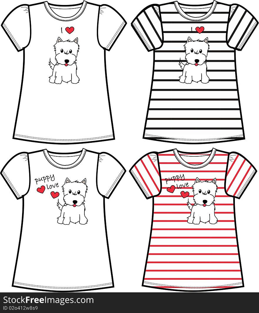 dog print for tshirts and sweaters. dog print for tshirts and sweaters