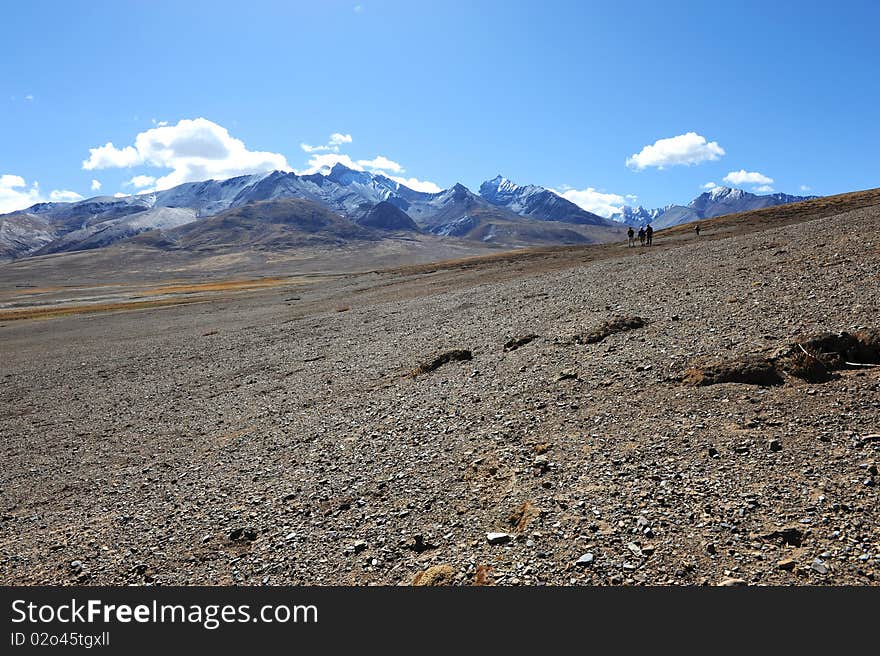 Beautiful natural scenery of Tibet (Himalaya).