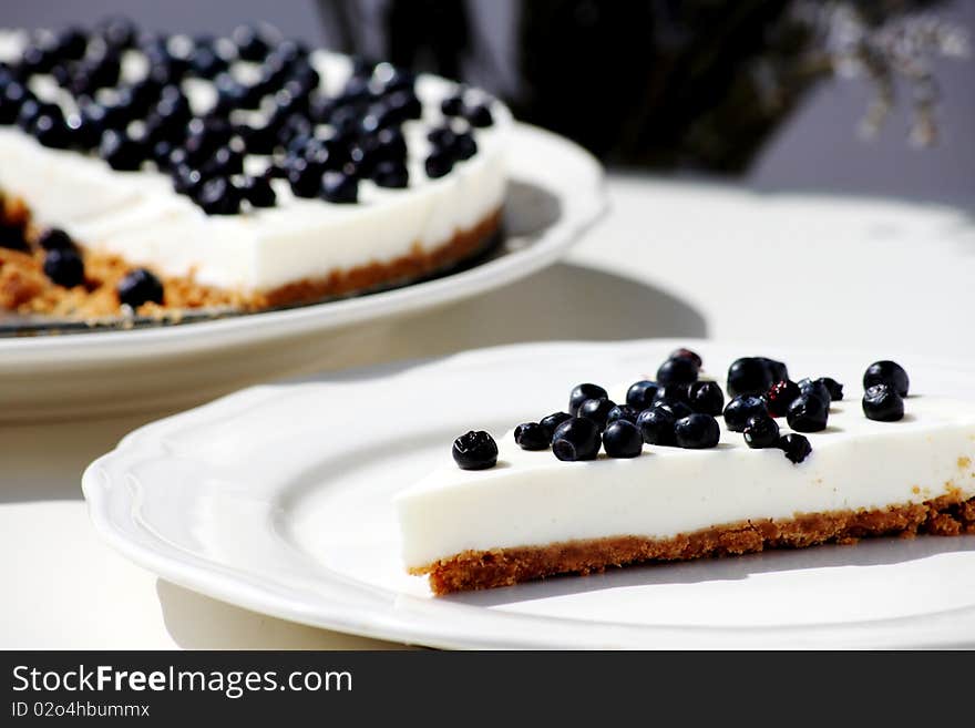 Blueberry cheesecake