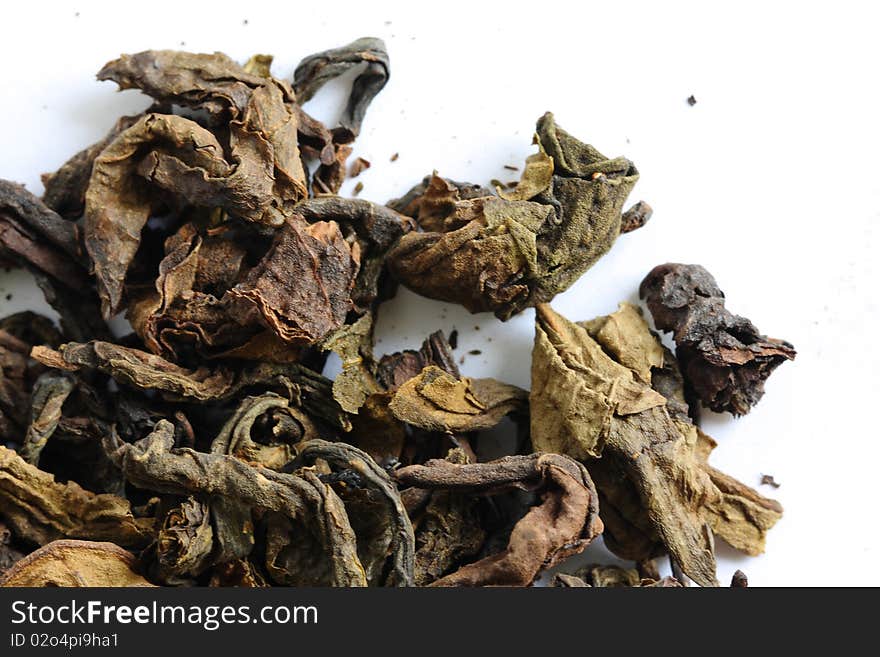 Dry Chinese Tea Leaf.