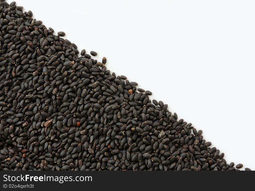 Dry sweet basil seed.