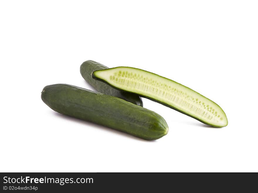 Green cucumber, vegetable