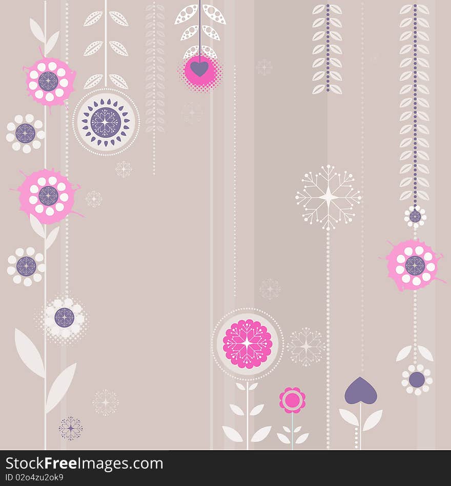 Floral style background  illustration vector. Floral style background  illustration vector