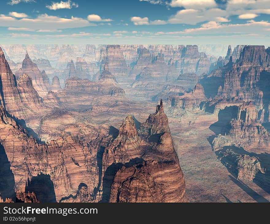 Barren Rocky Landscape