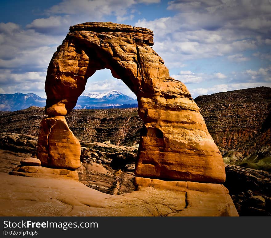 Delicate Arch in Arches National Park, Moab, Utah. Delicate Arch in Arches National Park, Moab, Utah