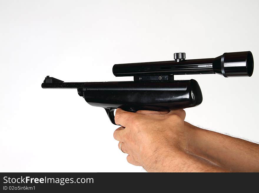 Handgun and telescope