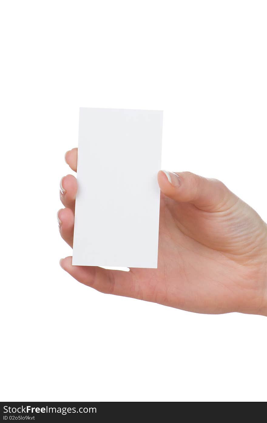 Blank card