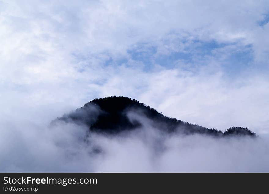 Fog mountain