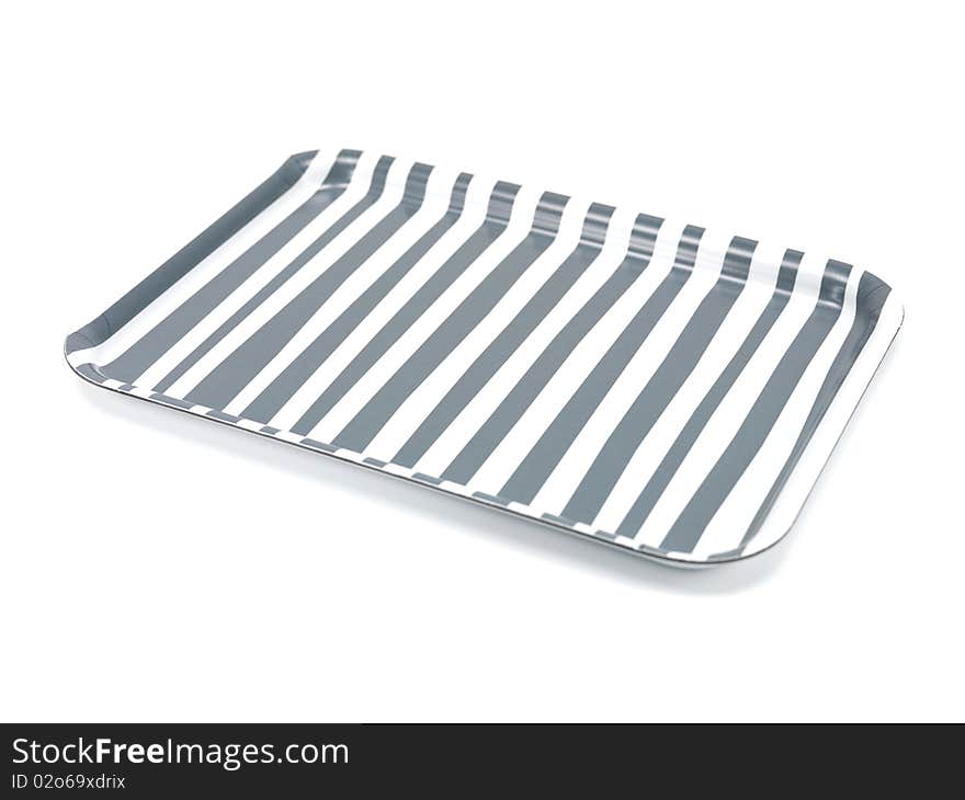 A serving tray isolated against a white background