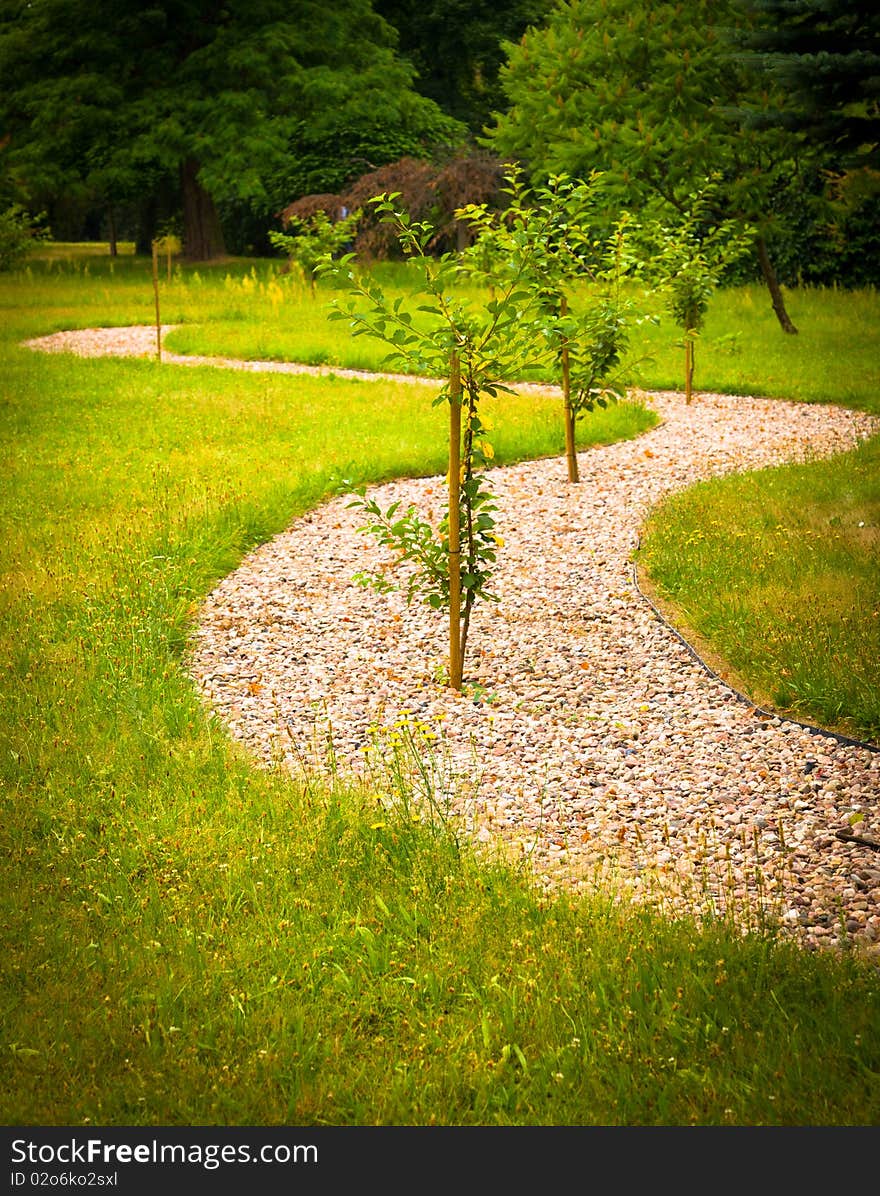 Park in spring time