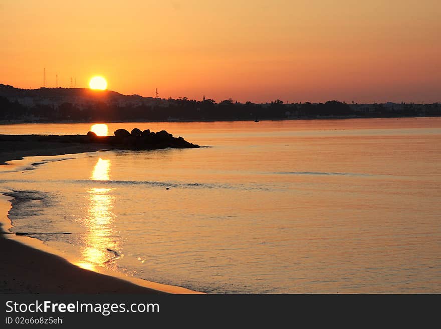 Sunrise Over The Ocean