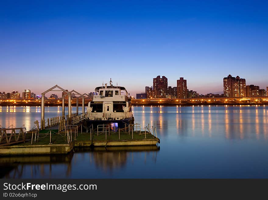 Night Scene Of Taipei Ports