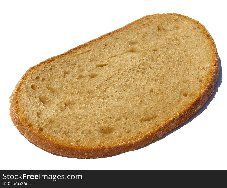 Detail photo of the slice of bread background