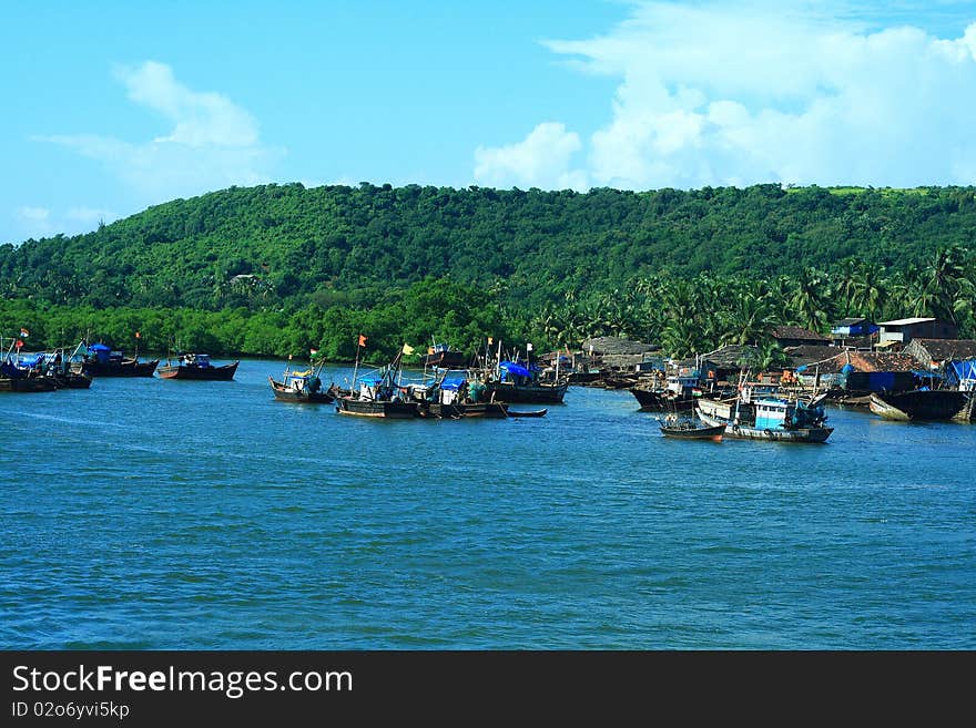 Ganapatipule waterfront scene