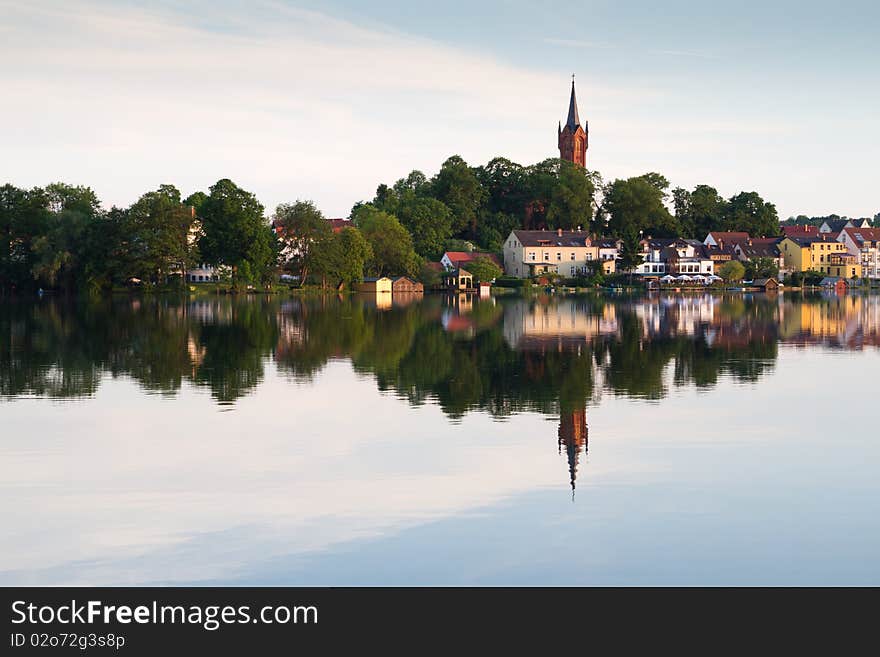 Feldberg lake view landscape at sunset. Feldberg lake view landscape at sunset