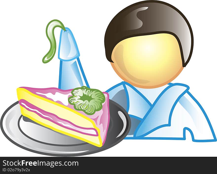 Cake decorator Icon