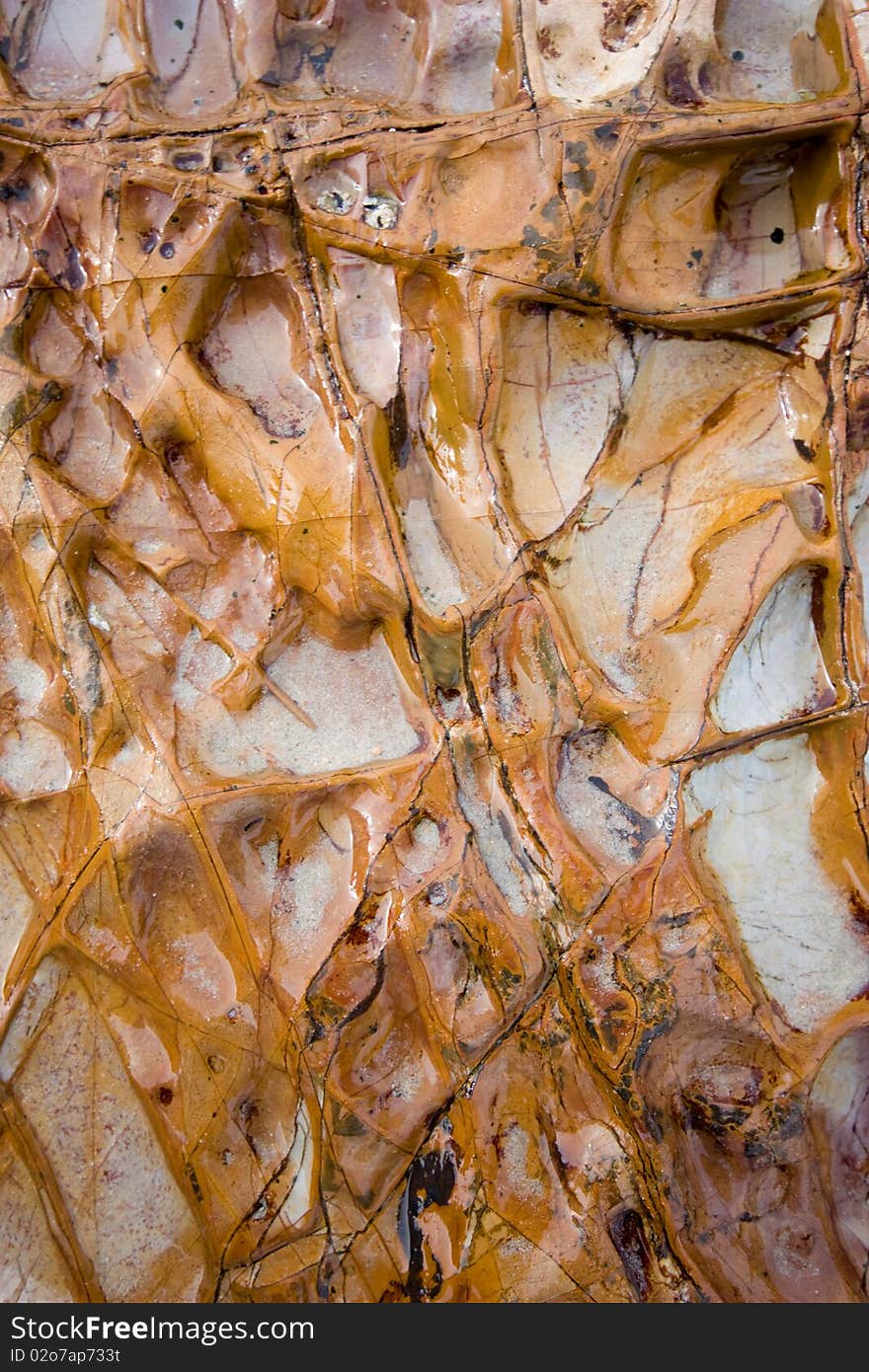 Rock texture on the beach