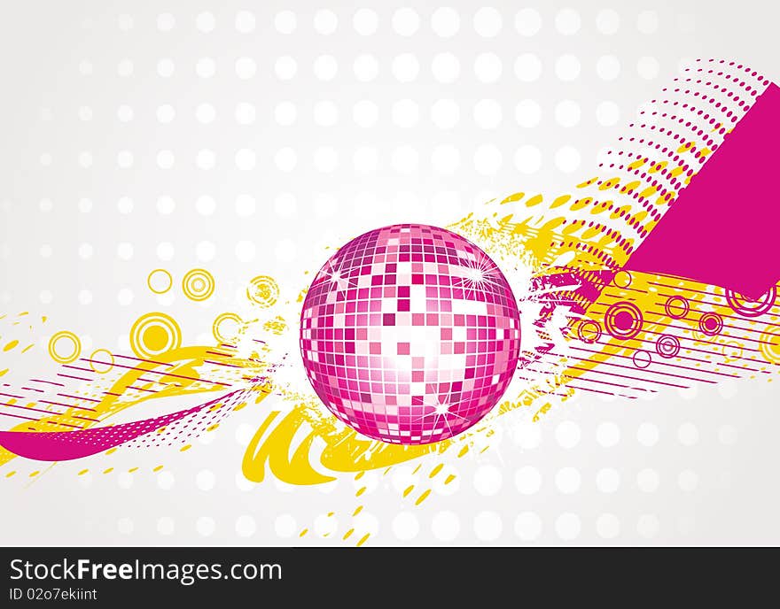 Abstract Disco-ball Background