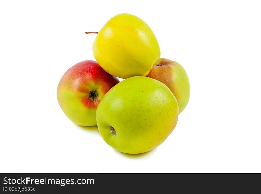 Apples Isolated On A White.