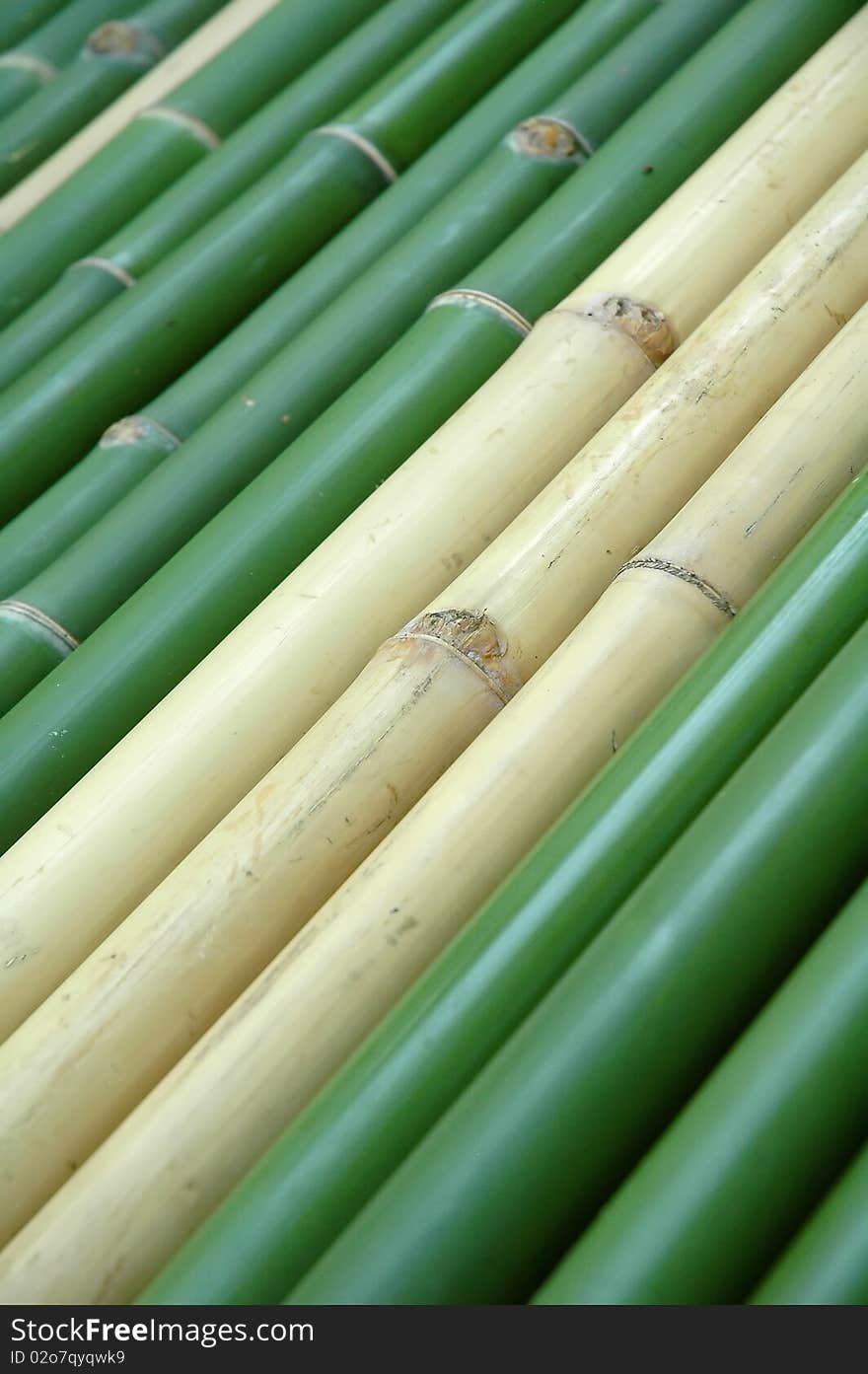 Green and yellow vertical chinese bamboo background