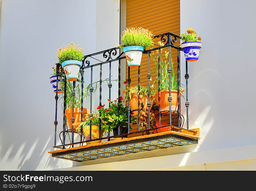 A window Box located in the Costa Blanca, Javea, Spain. A window Box located in the Costa Blanca, Javea, Spain