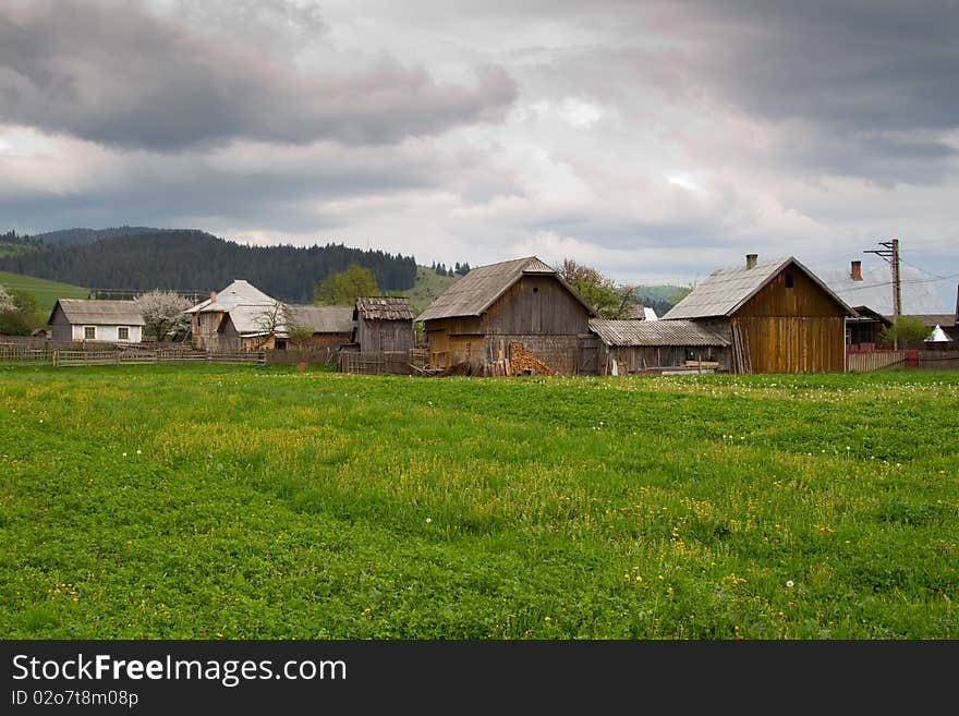 Romanian moldovian village