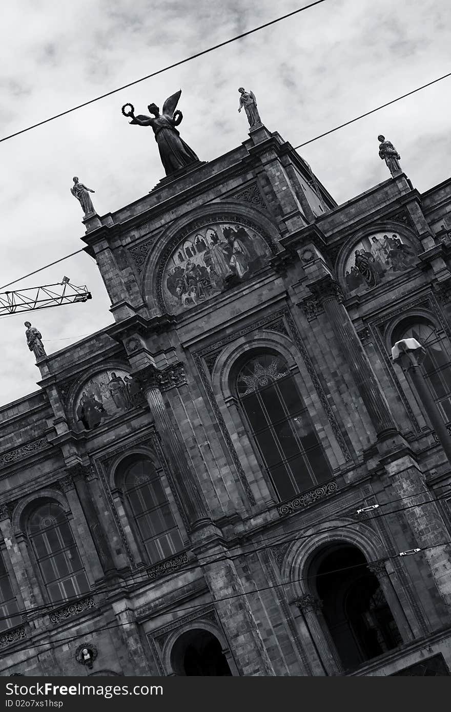 Parliament building image of munich, germany, gothic style building. Parliament building image of munich, germany, gothic style building