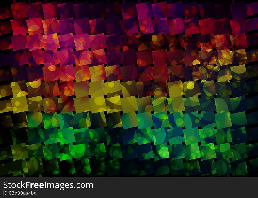 Abstract background from coloured sqares