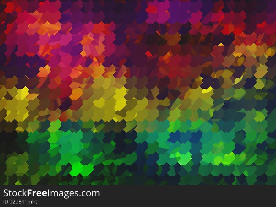 Abstract background from colored shapes