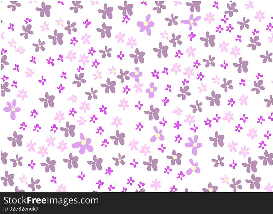 Abstract background of pink and purple flowers. Abstract background of pink and purple flowers