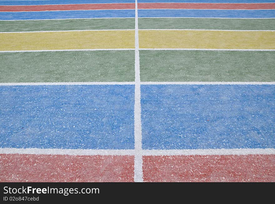 It is a color racing field. It is a color racing field