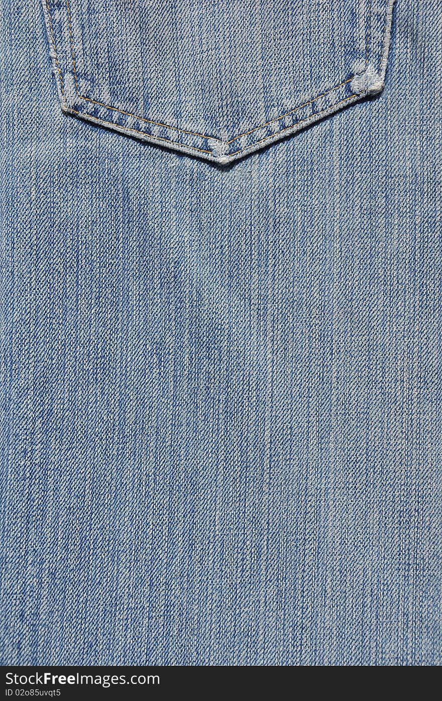 Back Pocket Texture Surface On Jean