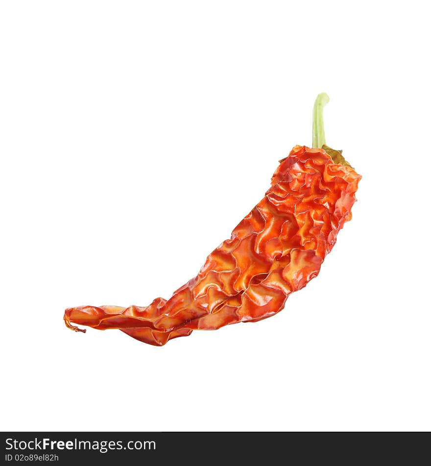 Pepper on white background (isolated, clipping path)