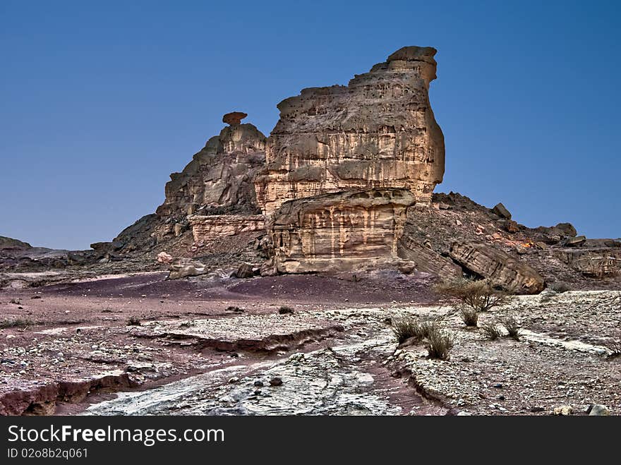 Sphinx rock in Timna park