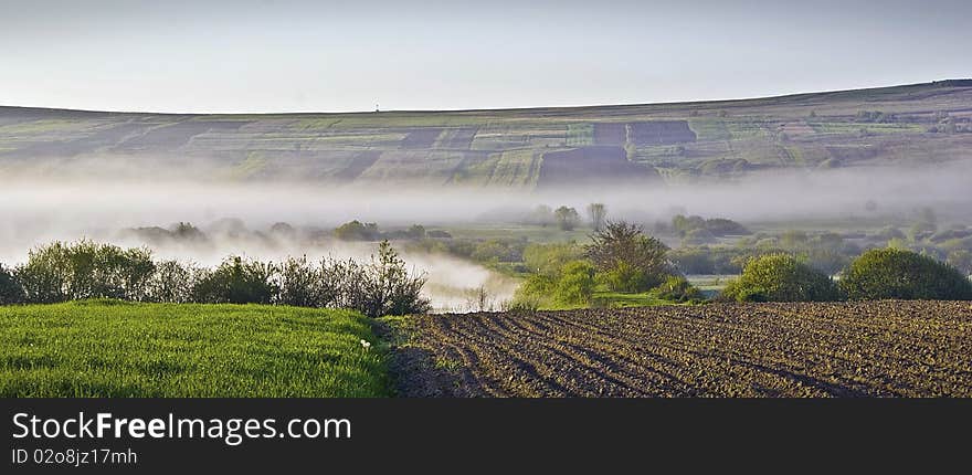 Layers in the morning romania