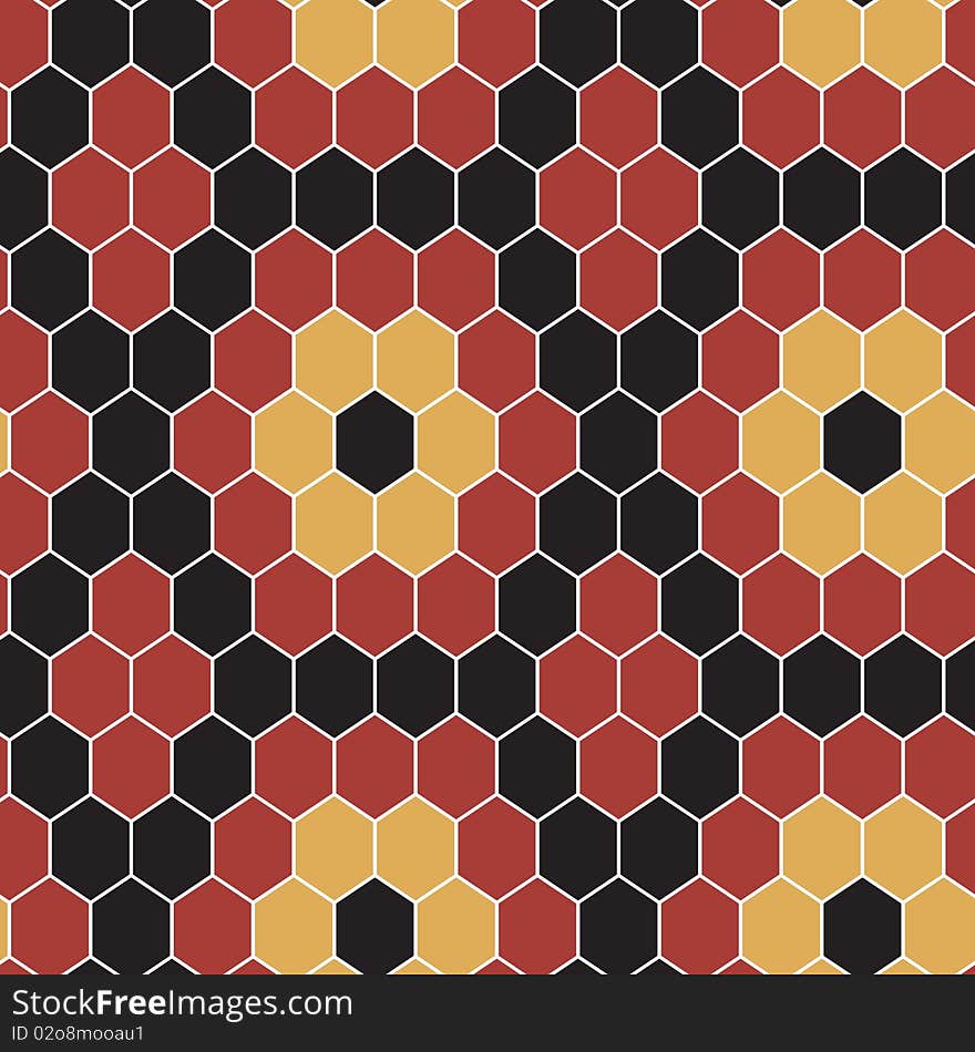 Hexagon tiles. Seamless vector pattern. Hexagon tiles. Seamless vector pattern