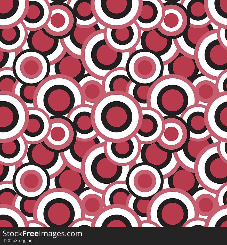 Seamless vector texture with circles. Seamless vector texture with circles