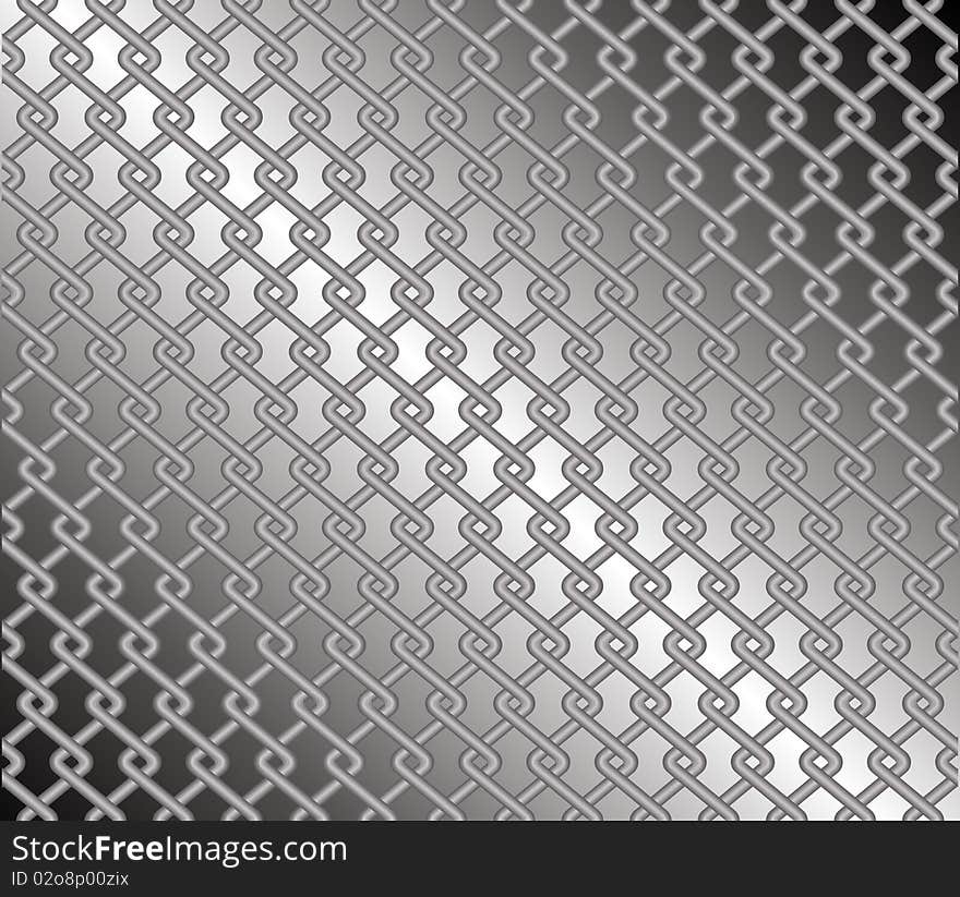 Steel mesh fence